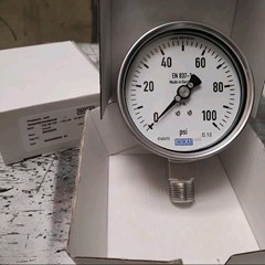 pressure gauge wika 100 psi drat 1/2