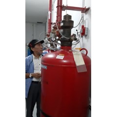clean agent gas fire suppression fm200/novec1230 ruang server