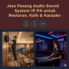 jasa pasang audio sound system ip pa untuk restoran kafe & karaoke