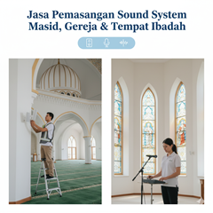 jasa pemasangan sound system masjid gereja tempat ibadah