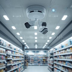 sound system ip pa franchise shop (integrasi cctv) toko waralaba