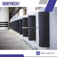 rubber bumper type d – bumper karet industri