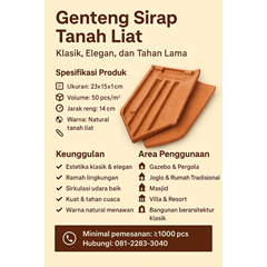 genteng tanah liat batam - wa: o8122833o4o - omah genteng