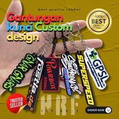gantungan kunci rubber custom design | merchandise promosi unik