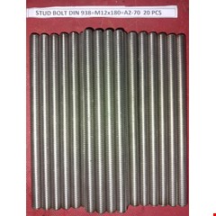 sparepart stud bolt baut tanam atau baut ulir mesin 