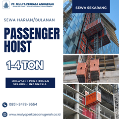 sewa passenger hoist buleleng | lift proyek | 085134789554