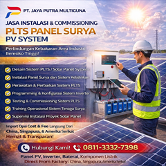 jasa instalasi & commissioning plts panel surya pv system
