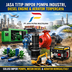 jasa titip impor pompa industri diesel engine aerator mekanikal indust