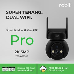 rabit smart ip cctv wifi camera outdoor waterproof ptz pro kamera 2k 