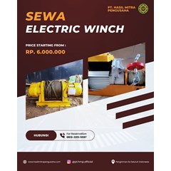 sewa winch electric jakarta barat murah terpercaya untuk angkat materi