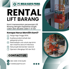 sewa lift barang / passenger terbaik kota cilegon 081232955729