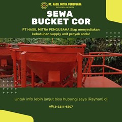 sewa bucket cor ngawi untuk proyek infrastruktur beton