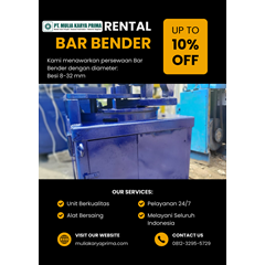 sewa bar bending nias barat | 081232955729
