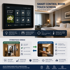 smart control room touch screen hotel iptv smart building sistem