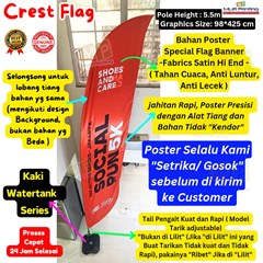 beach flag/flying banner/banner flag+custom flag banner+proses 24 jam