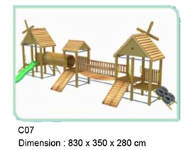 Outdoor Playground Wooden C07