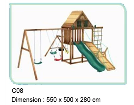 Outdoor Playground Wooden C08