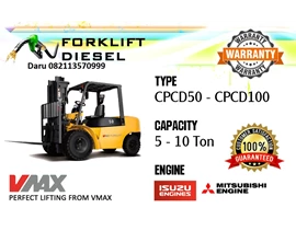 Harga Forklift Diesel Murah dan Bagus Mesin Isuzu Merk V MAX