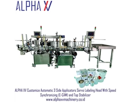 ALPHA XV Customize Automatic 3 Applicators Servo Labeling Machine