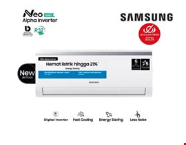 Samsung AC Split Neo Alpha Inverter R32 1.5 PK - AR40F12D0AMNSE