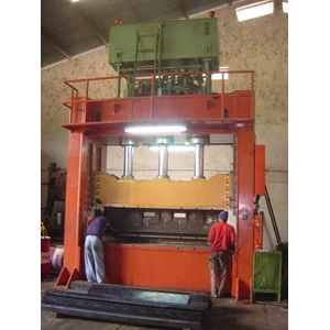 manufacturing hydraulic press machine ( custom made capacity and size ~ for sheet metal work, baling, shearing, bending, forming, punching, lifting, etc) . @ picture is for forming and bending sheet metal.
