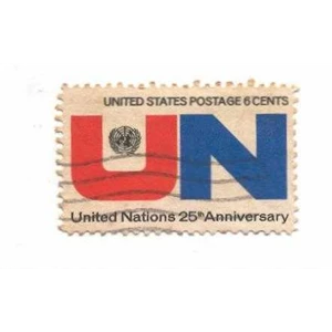 stamp : united nations 25th anniversary