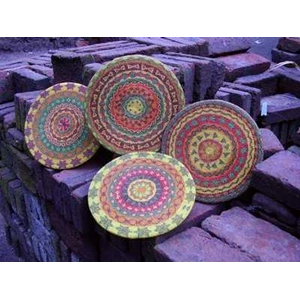 rattan baeded placemat