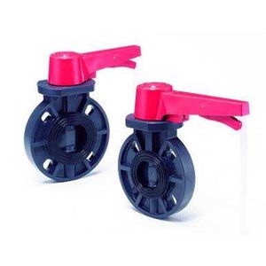 butterfly valve with lever handle