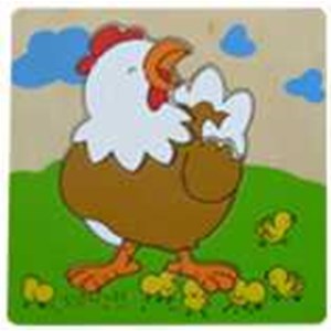 square picture puzzle (chicken)