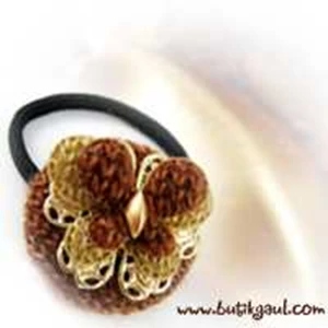 gracious brown butterfly hair tie (ikat rambut)