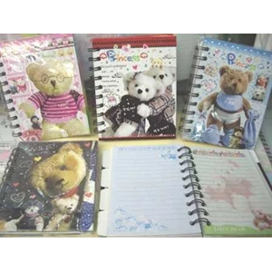 diary spiral tebal (4 karakter = 16 macam)