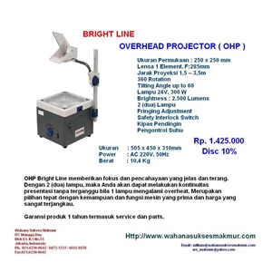 ohp overhead projector bright line