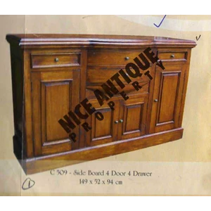 side board e tanpa ukiran