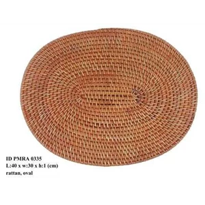 placemats oval rotan