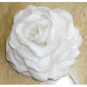 white cocoon flower