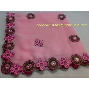 jilbab renda bordir