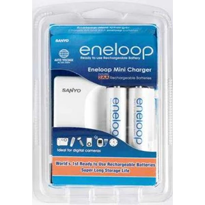 eneloop mini quick charger + bonus 2 buah battery eneloop aa 2000mah