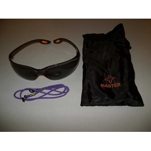 safety goggles black with smoke lens