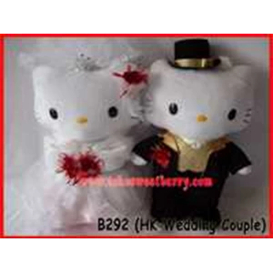 b292 ( boneka hello kitty & daniel wedding)