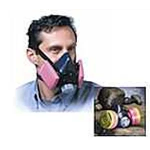 half-mask respirator with cartridges sperian head protection willson