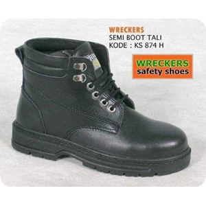 sepatu safety kulit sni - wreckers safety shoes ks 874 h