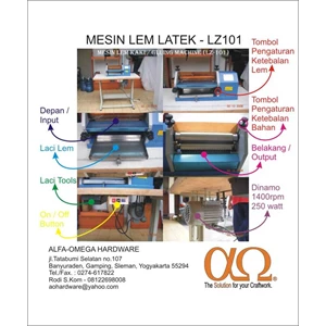 mesin lem latek - lz101