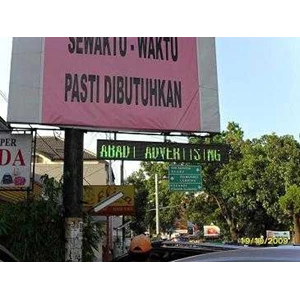 running text, moving sign, text berjalan untuk billboard