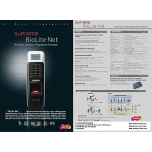 fingerprint waterproof suprema biolite net ip base time attendance & access control