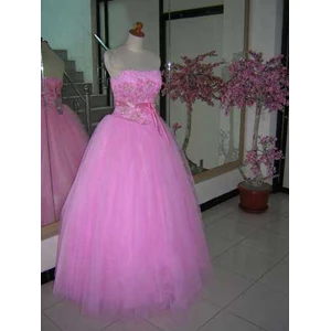 gaun pink
