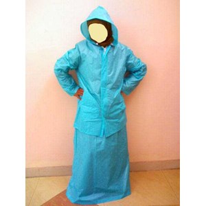 jas hujan muslimah jaket rok wanita-1