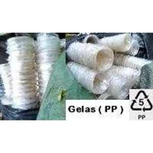 gelas plastik ( pp ), transparan/ natural color