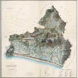 topographische kaart der residentie bagelen 1860