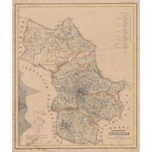kaart van de residentie cheribon 1857