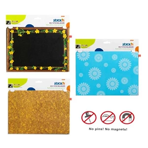 stick n small single layer infoboard re-positionable self-stick bulletin board